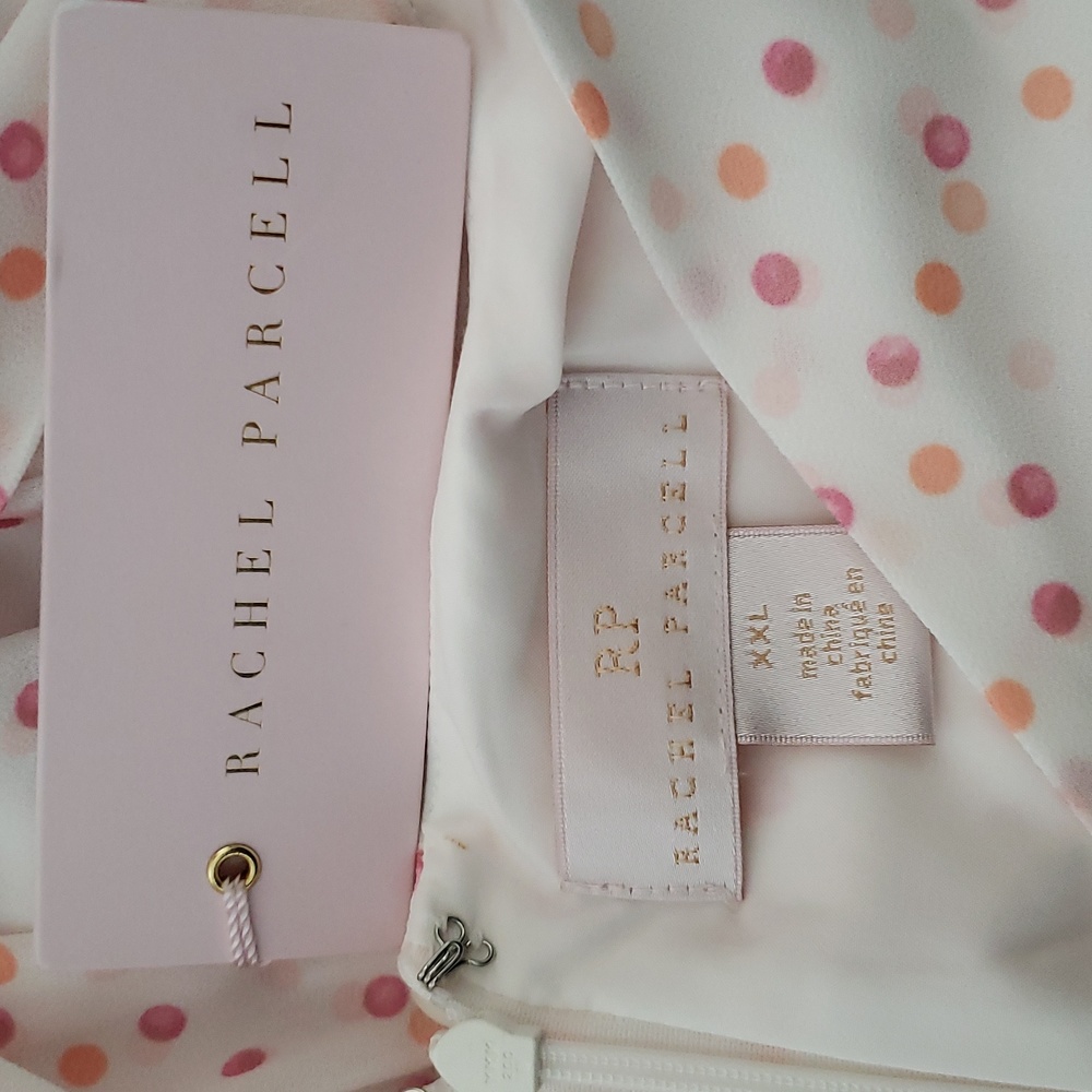 Rachel Parcell Polka Dot Faux Wrap Tie Dress  Size XXL NWT - Picture 9 of 9